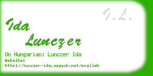 ida lunczer business card